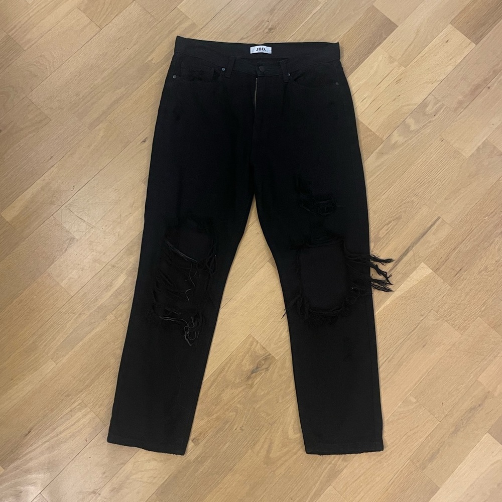 Black Distressed Jeans
